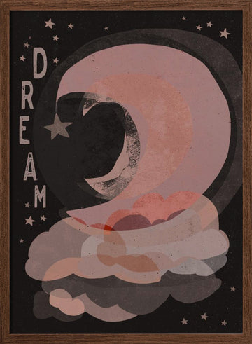 Celestial Slumber | Poster - Walnut Frame Interior