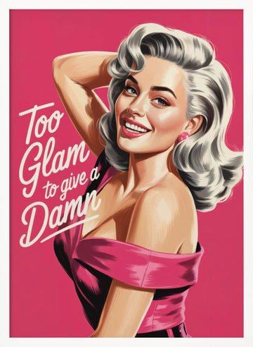 Glamorous Sassy Woman | Poster - White Frame Interior