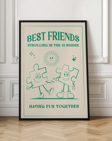 Best Friends Strolling Sunshine | Poster - Room Interior 1
