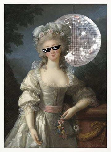 Disco Princess | Poster - White Frame Interior