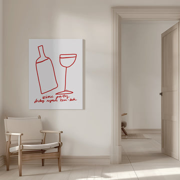 Wine Party | Canvas - Room Interior 1