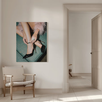 Elegant Heels And Emerald | Canvas - Room Interior 1