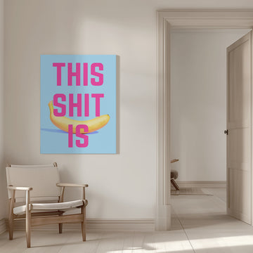 Bold Banana Statement | Canvas - Room Interior 1