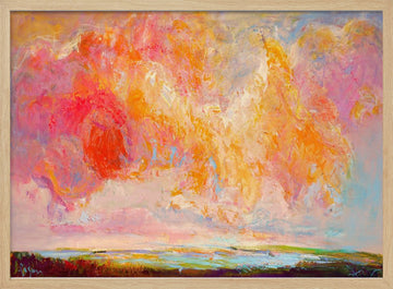 Fiery Skyscape | Poster - Wood Frame Interior