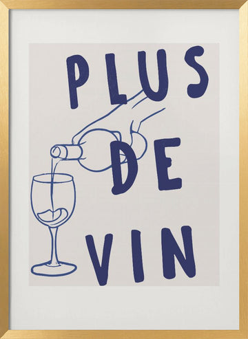 Wine Pour Moment | Poster - Gold Frame Interior