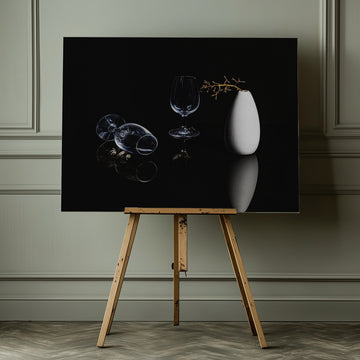 Elegant Glassware Still Life | Canvas - Room Interior 1