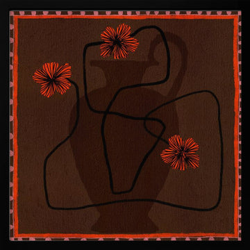 Out of Vase Blooms 3 | Poster - Black Metal Frame Interior
