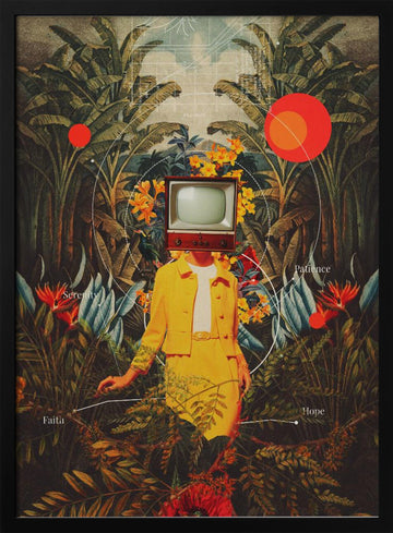 She Came From the Wilderness | Poster - Black Metal Frame Interior