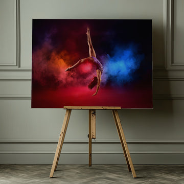 Dynamic Gymnast Leap | Canvas - Room Interior 1