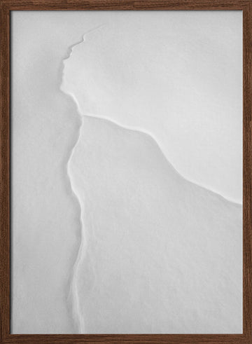 White Sand Dunes | Poster - Walnut Frame Interior
