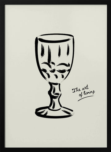Theartoflivingno02 | Poster - Black Metal Frame Interior
