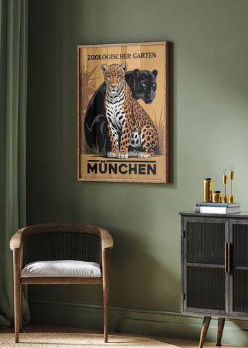 Munich Zoo Jaguar Panther | Poster - Room Interior 2