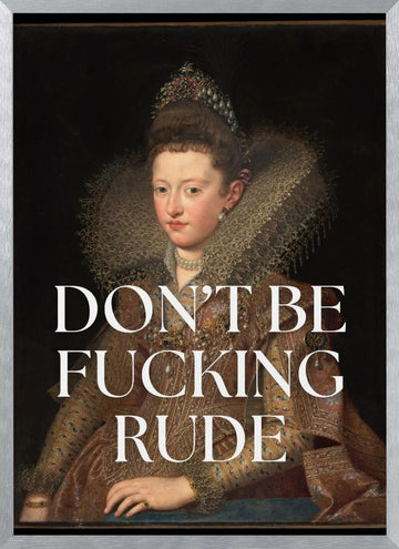 Sassy Royal Portrait | Poster - Silver Frame Interior