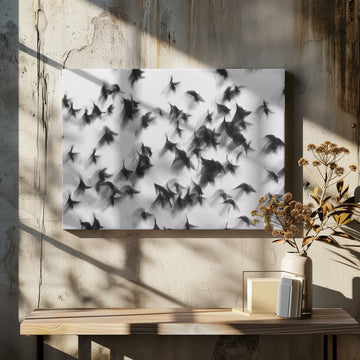 Dynamic Flying Flock | Canvas - Room Interior 2
