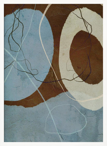 Ethereal Circles | Poster - White Frame Interior