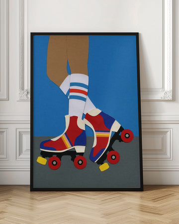 Retro Roller Skates | Poster - Room Interior 1
