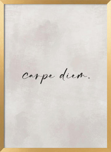 Seize the Moment | Poster - Gold Frame Interior