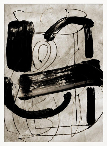 Vintage Abstract | Poster - White Frame Interior