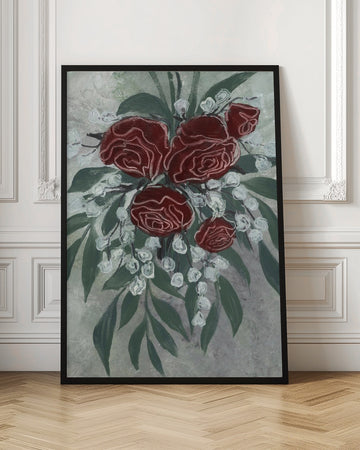 Romantic Red Roses | Poster - Room Interior 1