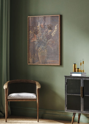 Clay Vase With Tulips and Other Flowers By Karl Schou | Poster - Room Interior 2