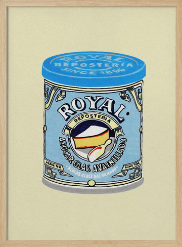 Retro Powdered Sugar | Poster - Wood Frame Interior