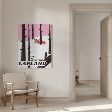 Lapland Fox Winter Forest | Canvas - Room Interior 1