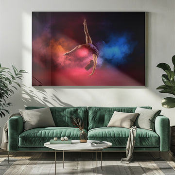 Dynamic Gymnast Leap | Poster - Room Interior 1