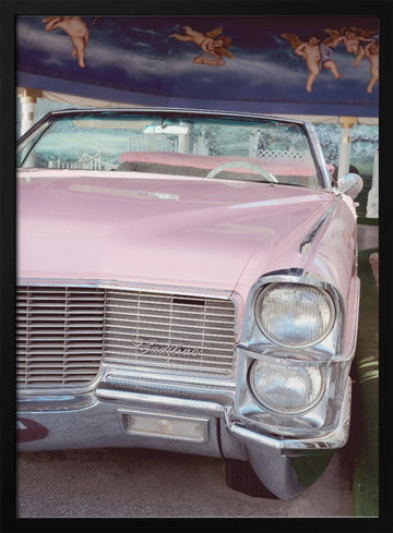 Pink Cadillac Dream | Poster - Black Metal Frame Interior