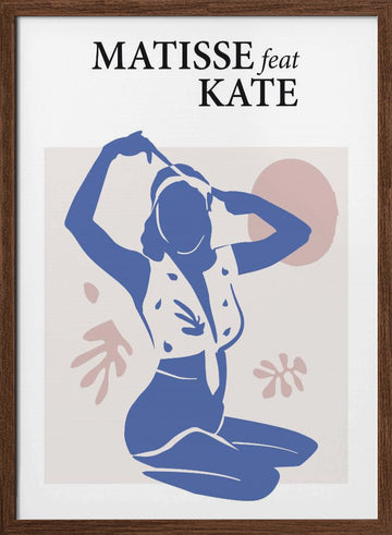 Matisse Feat Kate | Poster - Walnut Frame Interior