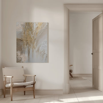 Sparkling Gold Abstract | Canvas - Room Interior 1