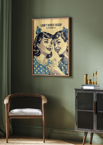Retro Gossip Girls | Poster - Room Interior 2