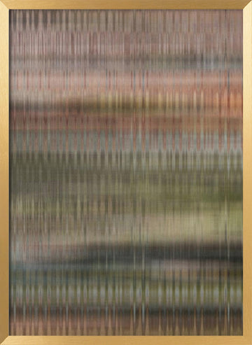 Soft Woven Abstract | Poster - Gold Frame Interior
