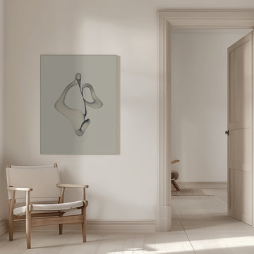 Ethereal Flowing Shape | Canvas - Room Interior 1