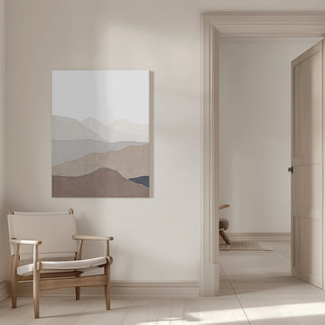 Muted Mountain Landscape | Canvas - Room Interior 1