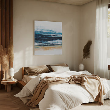 Abstract Ocean Layers | Canvas - Room Interior 2