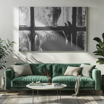 Woman Behind Dirty Glass | Poster - Room Interior 1