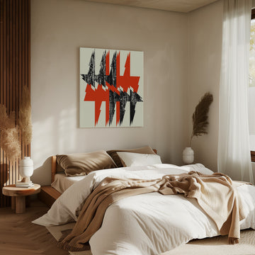 Bold Jagged Lightning | Canvas - Room Interior 2