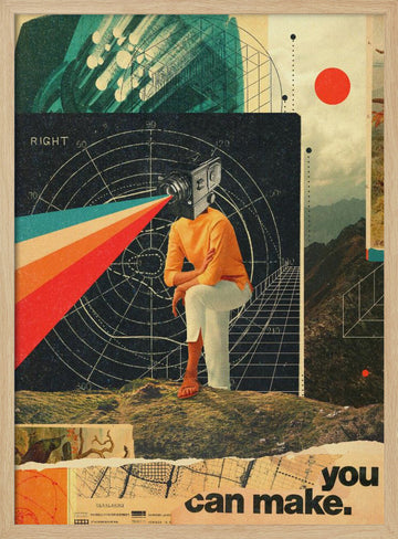 You Can Make It Right | Poster - Wood Frame Interior
