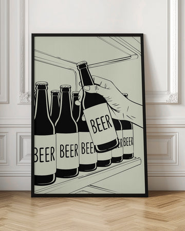 Grabbing Cold Beer | Poster - Room Interior 1