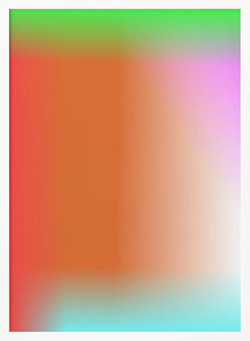 Dreamy Color Gradient | Poster - White Frame Interior