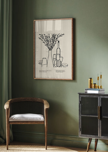 Vase and Glasses | Poster - Room Interior 2