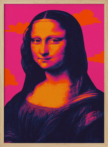 Lamuse(neon Masters No 04) | Poster - Wood Frame Interior