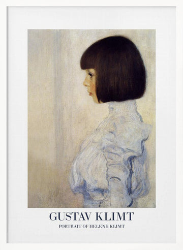 Portrait of Helene Klimt (1898) Poster | Poster - White Frame Interior