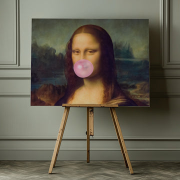 Mona Lisa Bubble Gum | Canvas - Room Interior 1