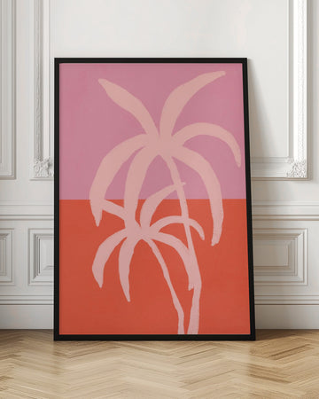 Pastel palms | Poster - Room Interior 1