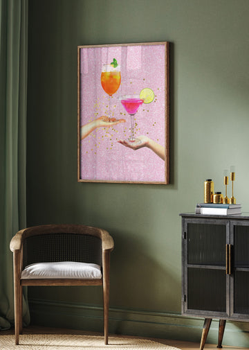 Sparkling Cheers | Poster - Room Interior 2