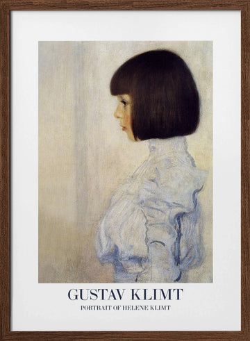 Portrait of Helene Klimt (1898) Poster | Poster - Walnut Frame Interior