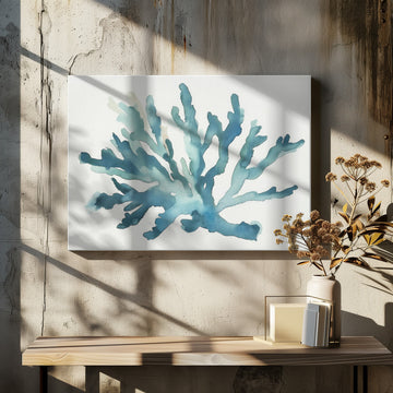 Turqoiuse Coral | Canvas - Room Interior 2