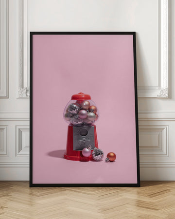Pink Gumball Christmas Ornaments | Poster - Room Interior 1