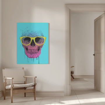 Vibrant Skull Glasses | Canvas - Room Interior 1
